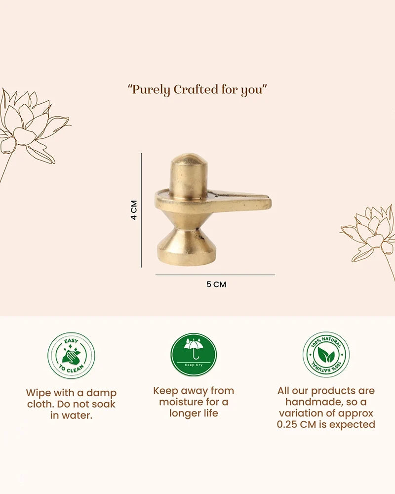 Brass Shivling Idol for Home Temple and Pooja Room