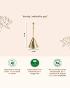 Brass Pooja Bell (Ghanti) for Mandir & Daily Worship Rituals