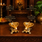 Brass Tortoise Oil Diya Pair (1.5 Inch) Vedansh Craft