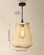 Handmade Bamboo Ceiling Lamp for Living Room and Hall
