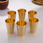 Brass Hammered Glass pair Vedansh Craft