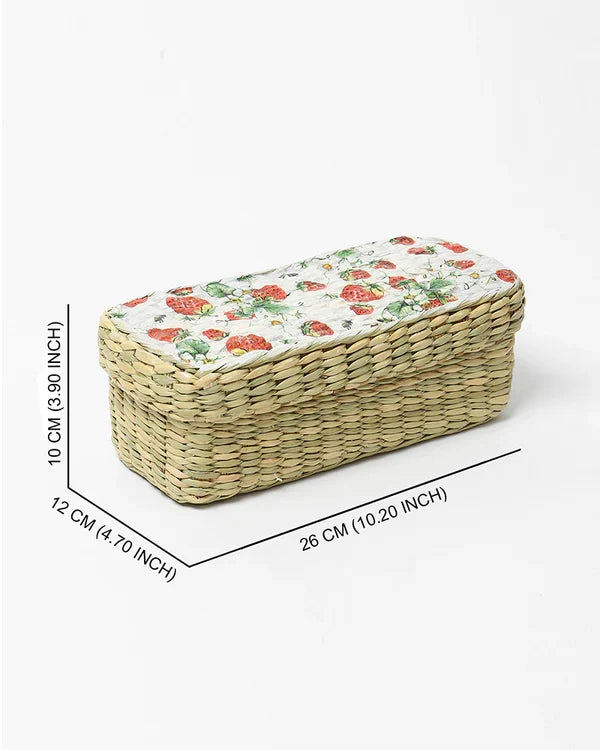 Seagrass Storage Box for Jewelry, Accessories & Small Household Items