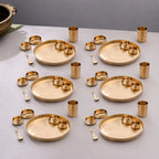 Brass Matt Thali/Dinner Set (2 Kg) Vedansh Craft