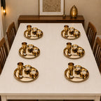 Pure Kansa/Bronze Thali/Dinner Set (1.6 Kg) Vedansh Craft