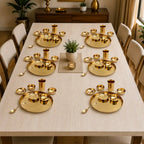 Pure Kansa/Bronze Thali/Dinner Set (1.9 Kg) Vedansh Craft