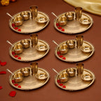 Brass Thali/Dinner Set (1.25 Kg) Vedansh Craft