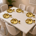 Brass Hammered Thali Set (1.1 Kg) Vedansh Craft