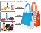 FOONTY Daily use Women Tote/Lunch/Gym Bag(Combo of 2,Multicolor,Fab-28E)