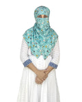 Switchon Rayon Anti Pollution Full face Scarf UV Sun Rays Protection scarf for women - Free Size (turquoise)