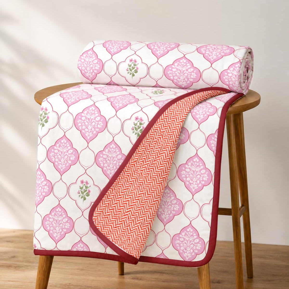 Cloth Fusion All Season 100% Cotton Dohar, Double Bed 84x90 inch Kafalo