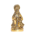 KridayKraft Metal Hanuman Ji Statue Sitting Idol Bajrangbali Murti Gift Article Decorative Showpiece, Gold Plated, 1 Piece.
