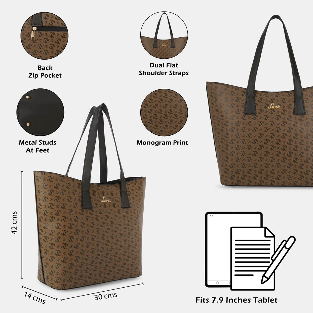 Lavie Women's Hailon Tote Handbag | Tote Bag for Work | Ladies Purse | Stylish Shoulder Bag | Gift for Women