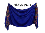Kabello Winter Accessories For Women And Girls, Woolen Stole For Women, 30 Grams Blue Pack Of 1 (M2)