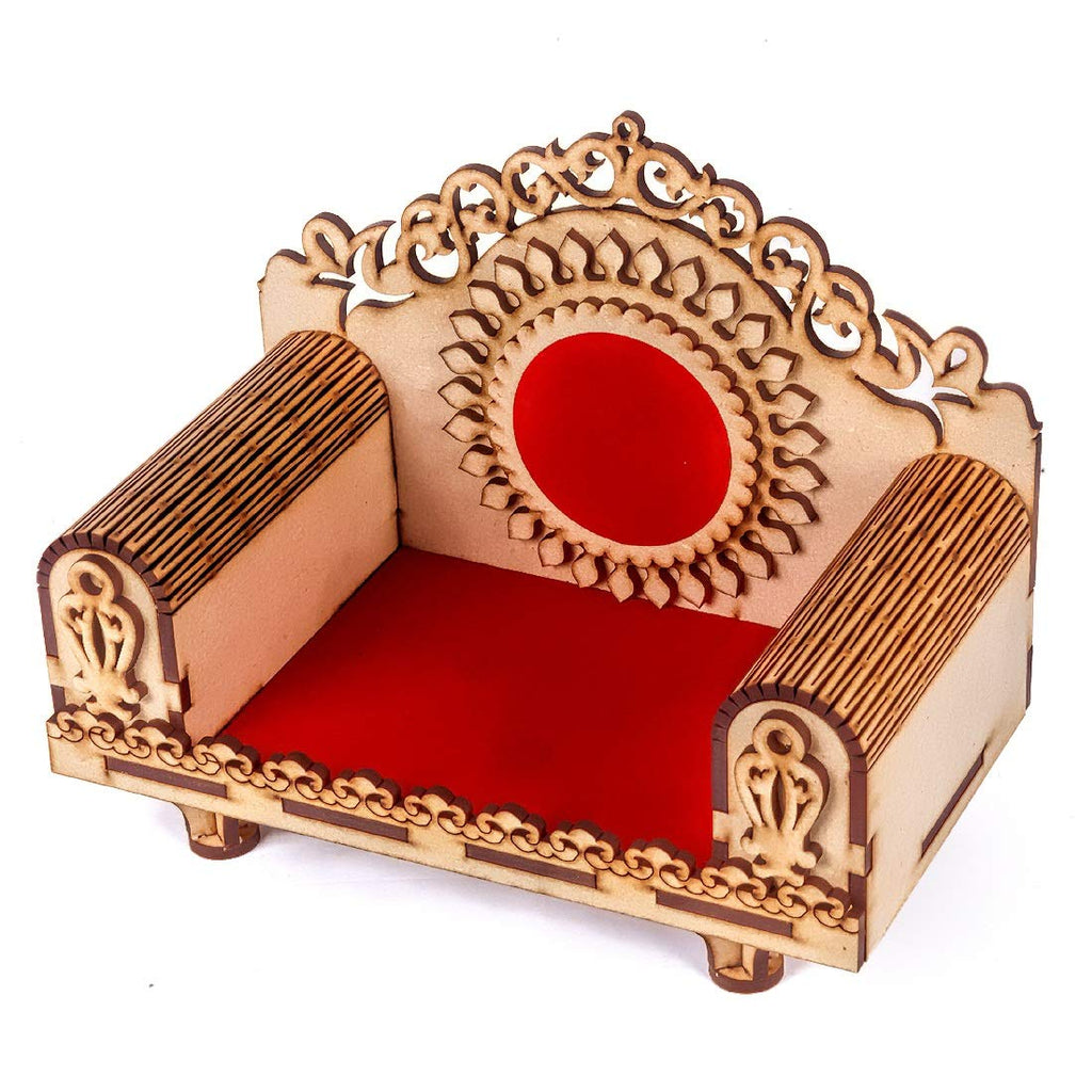 MS ENTERPRISE Art and Craft Wooden Temple Beautiful Plywood Mandir Pooja Room Home Decor Office (Traditional)