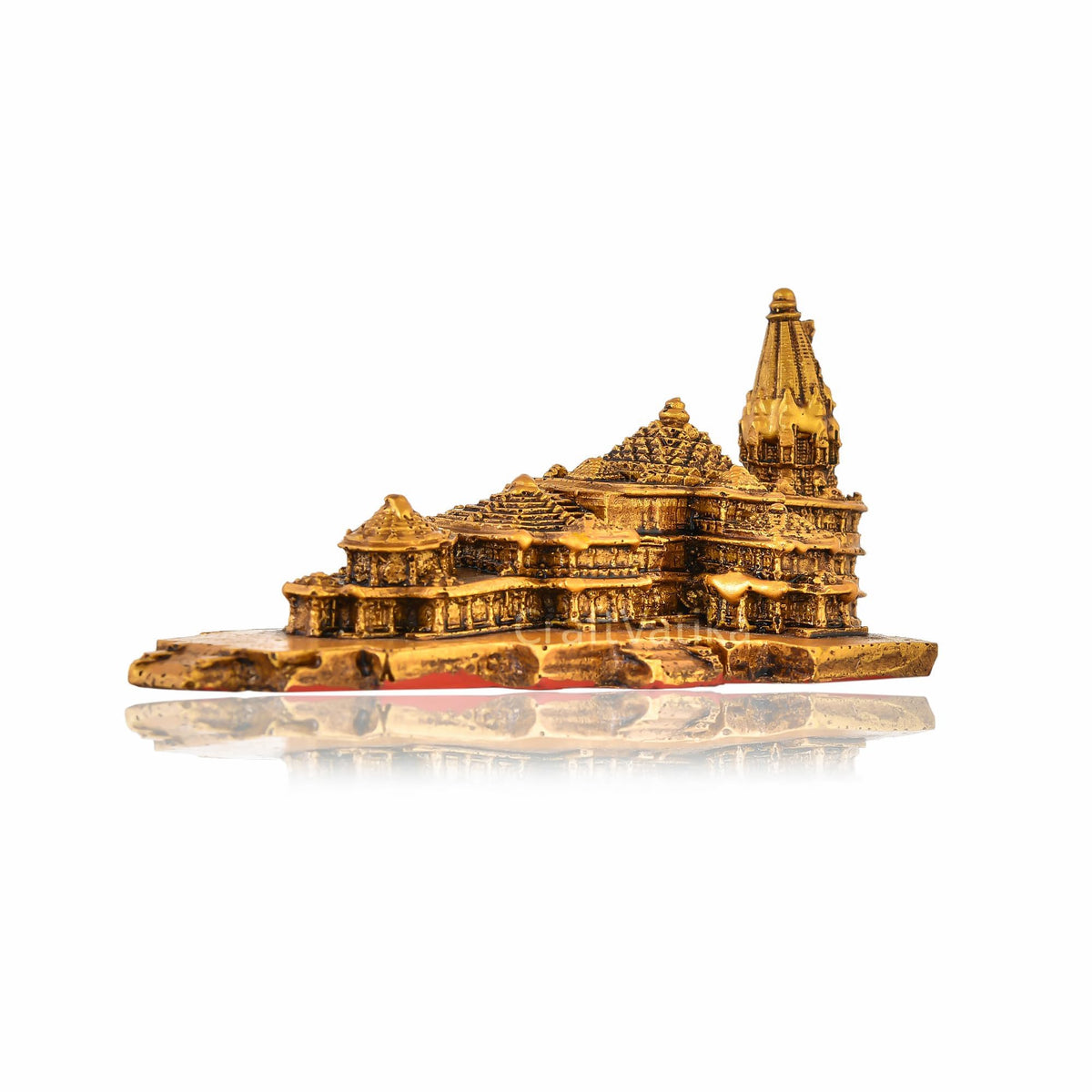 CraftVatika Ram Mandir Ayodhya Model 3D Authentic Design | Ayodhya Ram Mandir Model Resin for Home Temple Home Decor & Gifts Items