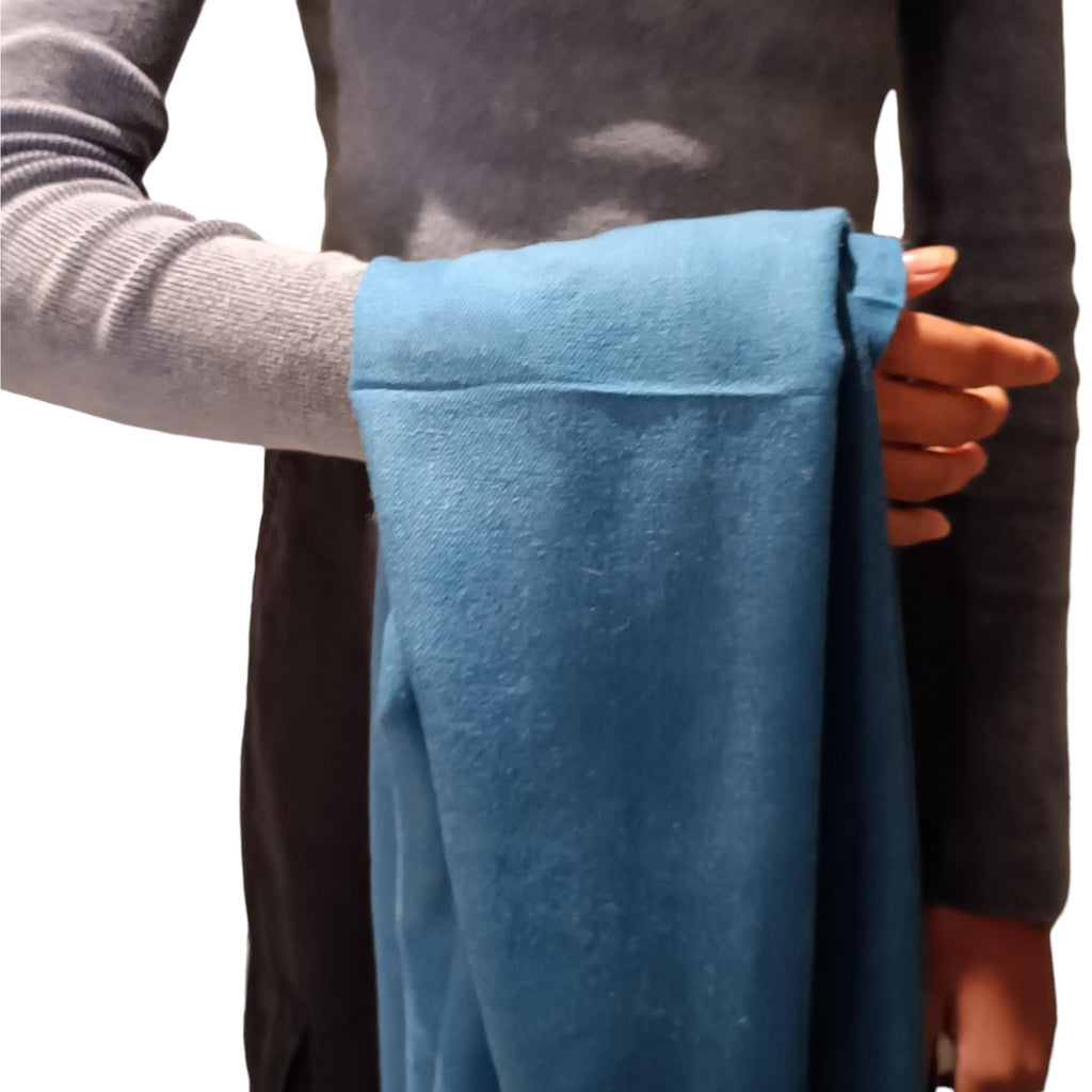 Graziemille Pure Pashmina For Women PETROL BLUE LARGE