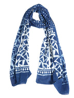 Gutthi Women's Cotton Stoles | Scarf Lightweight & Comfortable for All Seasons, Size (100X180 CM) (Blue)