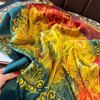 SWANKY Silk Stoles & Scarf For Women & Girl Head Neck Scarve Silk Dupatta (MULTI)