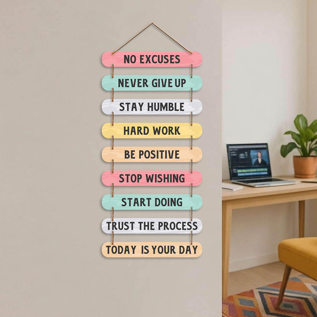 Artvibes Motivational Quotes Decorative Wall Art | Quotes Decor Item | Craft For Everyone | Motivational Wall Decor | Wall Accent | Graphic Art | Gift Items | Office | Decoration Items (WH_9301N