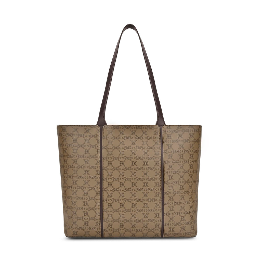 Lavie Women's Mono Neghan Monogram Print Tote Bag for Women | Tote Bag for Work | Ladies purse | Stylish Shoulder Bag | Gift for Women