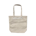 PRINT GALLI 100% Organic Cotton Canvas Tote Bag with Secure Back Zipper Pocket | Eco-Friendly, Off-White & Spacious Design | Perfect for Shopping, Travel, and Daily Use | Holds Up to 15 Kg