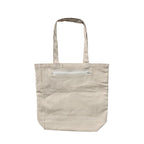 PRINT GALLI 100% Organic Cotton Canvas Tote Bag with Dual Front Pockets | Eco-Friendly, Off-White & Spacious Design | Ideal for Shopping, Travel, and Daily Use | Holds Up to 15 Kg