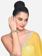 ZAVERI PEARLS Multi Colour Multistrand Beaded Cluster Ethnic Bracelet For Women-ZPFK16493