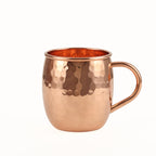 ALCU Copper Mule Mug, Handcrafted Shiny Moscow Mule Beer Mug Cup, Cocktail Serveware, Drinkware & Barware, Ideal for Cocktails, Drinks, & Gifts, Best for Parties (500 ml) Set of 1