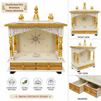 Kamdhenu Art and Craft Wooden Temple/Home Temple/Pooja Mandir/Pooja Mandap/Temple (8)
