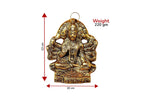 KridayKraft Metal Hanuman ji Statue Showpiece Figurines- Standard, Gold