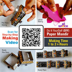 Shree Space SM1 MAKHAR Decoration | DIY Paper 3D Temple Decorations | for All Festivals | eco-Friendly | Ganesh Jayanti | Ganesh Puja | Maghi Ganeshotsav |