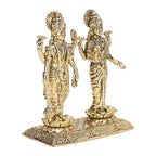 ARTVARKO Brass Vishnu Laxmi Murti Lord Bhagwan Vishnu Narayan Lakshmi Goddess Laxmi Statue Idol Murti 2.75 Inch