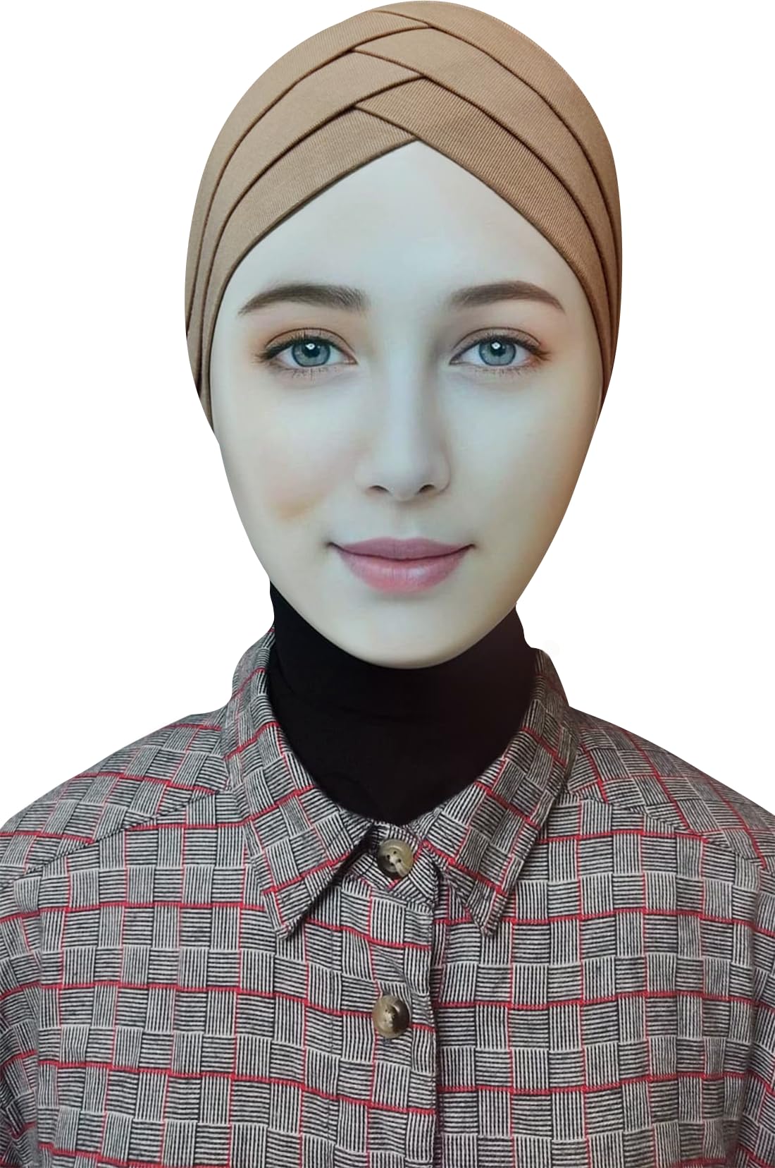 TCP TheClothesPeople Womenâ'S Turban Cap Premium Jersey Under Scarf,Bonette Innercap,Headscarves,Hijab (BEIGE), Female