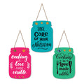 Artvibes Cooking is Love Wall Decoration Items for Kitchen | Cafe | Restaurant | Quotes Decor Item | Printed Wall Decoration | Kitchen Quotes Decor Item | Wall Art | Wall Poster (WH_8923N), Set of 3