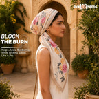 Pick Ur Needs Summer Silk Floral Printed Scarf for Womens & Girls Elegant Neck, Head & Shoulder Wrap Soft Lightweight Fashion Stole