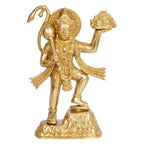 ARTVARKO Brass Hanuman ji Idol with Gandhmardn Hill Bajrang Bali Sankat Mochan Dronagiri Sumeru Hill Puja Decor Gift Height 9.5 inch