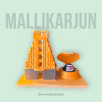 DevaDarshan Mallikarjun Jyotirling Temple with Shivling Idol in one Frame | Mallikarjuna Swamy Temple Replica for Home Decor, Pooja Room, Gifts, and Spiritual Display, Birthday, Showpiece