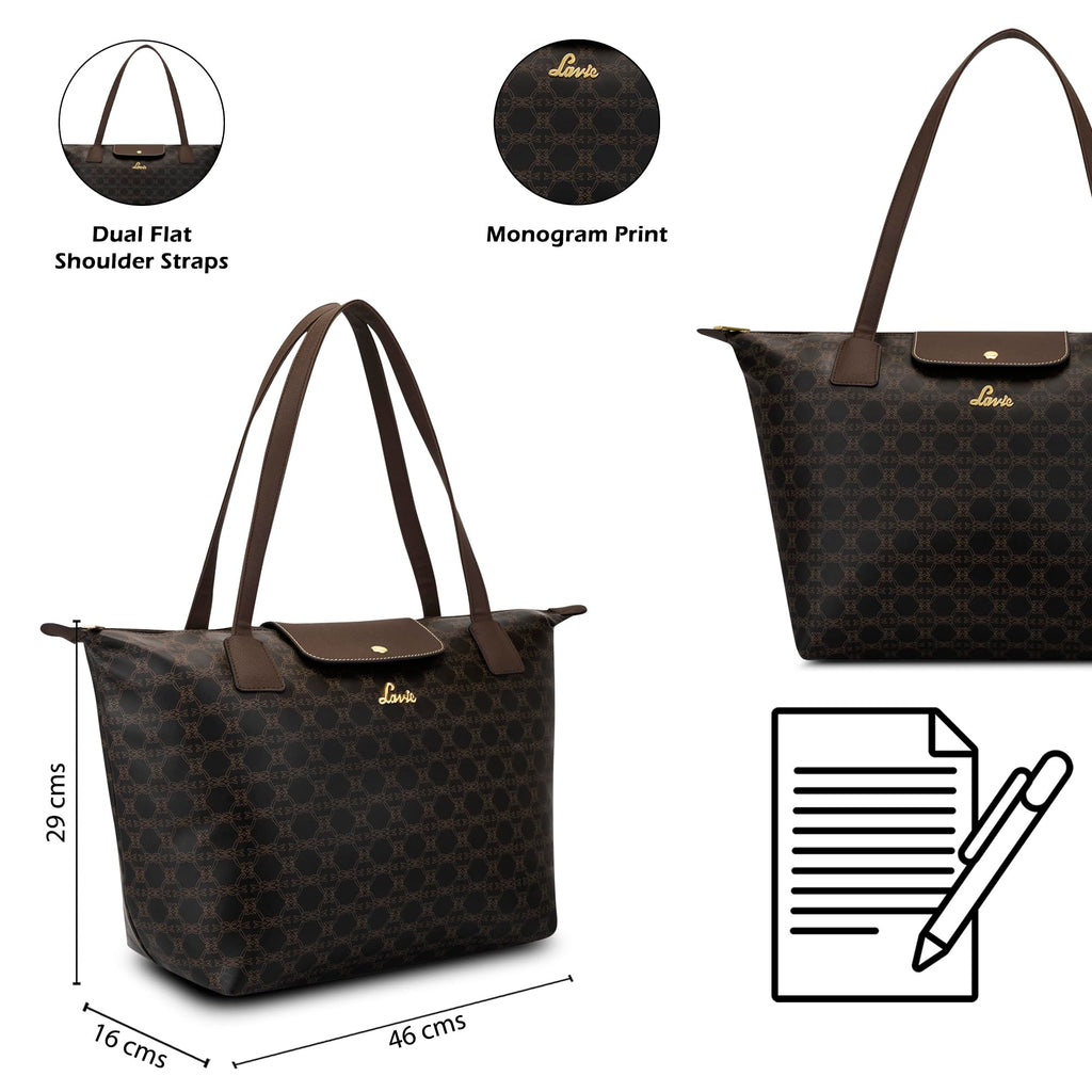Lavie Women's Mono Vincy tote (Coffee)