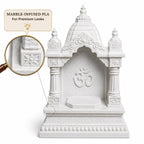 3D Printed Marble Finish Mini Temple for Car, Home and Office