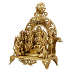 ARTVARKO Big Brass Ram Darbar Statue Shree Ram Ji Sita Laxman Hanuman Home D?cor Brass Metal Bhagwan Idol Murti for Mandir Temple Gift 22.5 Inch