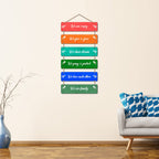 Artvibes We Are Crazy Quotes Printed Wooden Wall Hanging for Home Decor | Quotes Decor Item | Printed Wall Decoration | Wall Illustrations | Graphic Print Artwork | Unique Gift | Cafe Decor(WH_3220N)