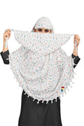 PRACHARAN Women Cotton Stylish Music Design Printed Female Scarf-Anti Pollution Full Face Cover With Uv Sun Rays Protection Scraf, White