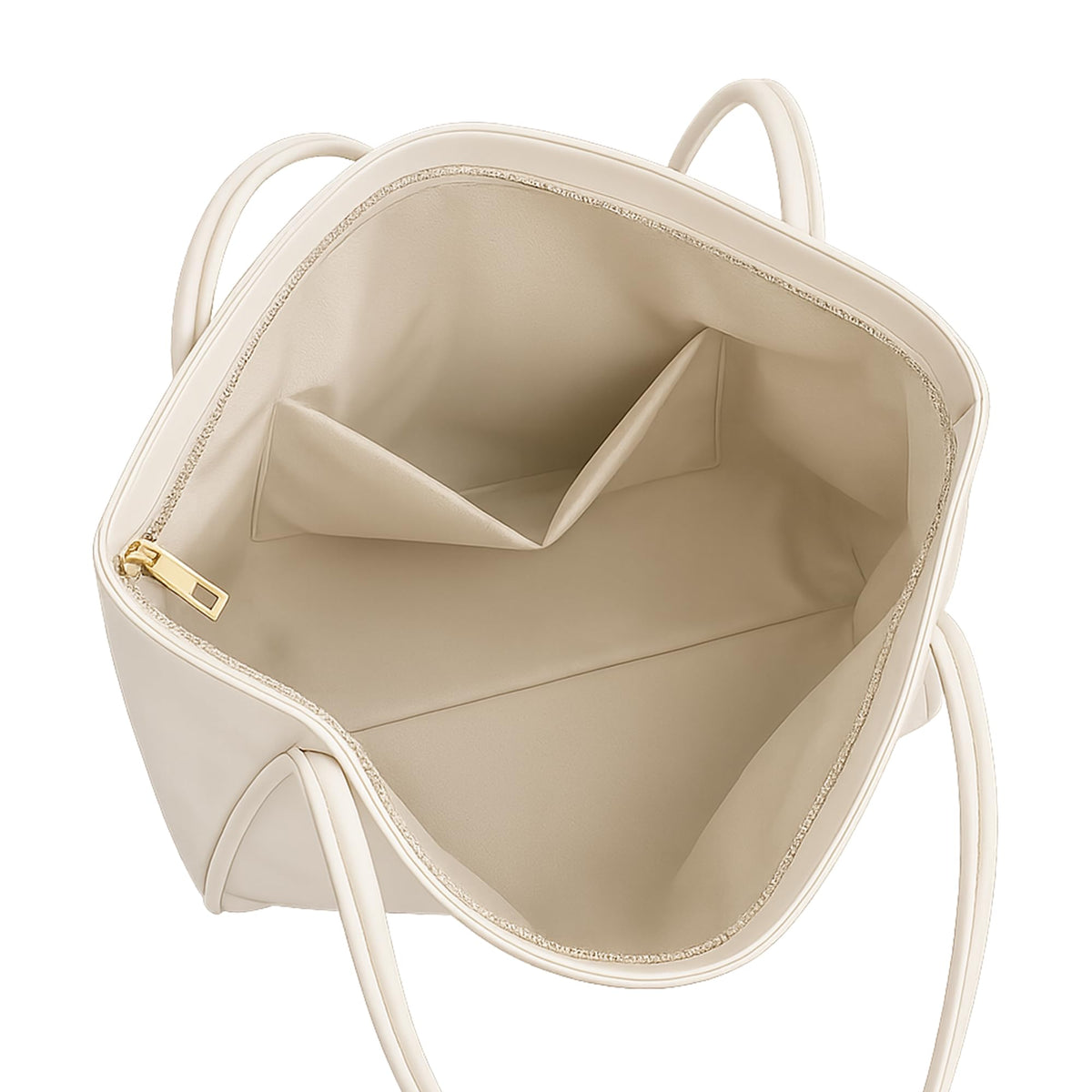 Madak Retail Large Tote Bag for Women | Womens Shoulder Bag for Work, Travel | Office Bag for Women Stylish (Cream)