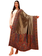 Pashmoda Women Zarvash Fine Wool Kaani Shawl, Authentic Kashmiri Luxury Pashmina Style Shawl, Stole, Medium Gents Lohi, Size (40x80 Inches, Multi Color) MZSS06