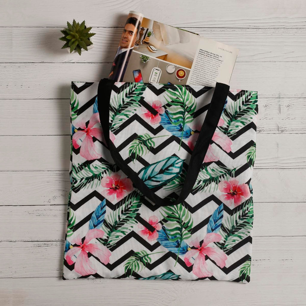 Purple Tree Canvas Tote - 1 Pc, Women's Printed Canvas Tote Bag, Stylish Bags