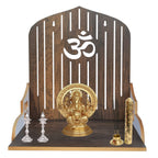 LINGAZ Handmade Beautiful Small Wooden Home and Office Temple/Pooja Mandir/PUJA