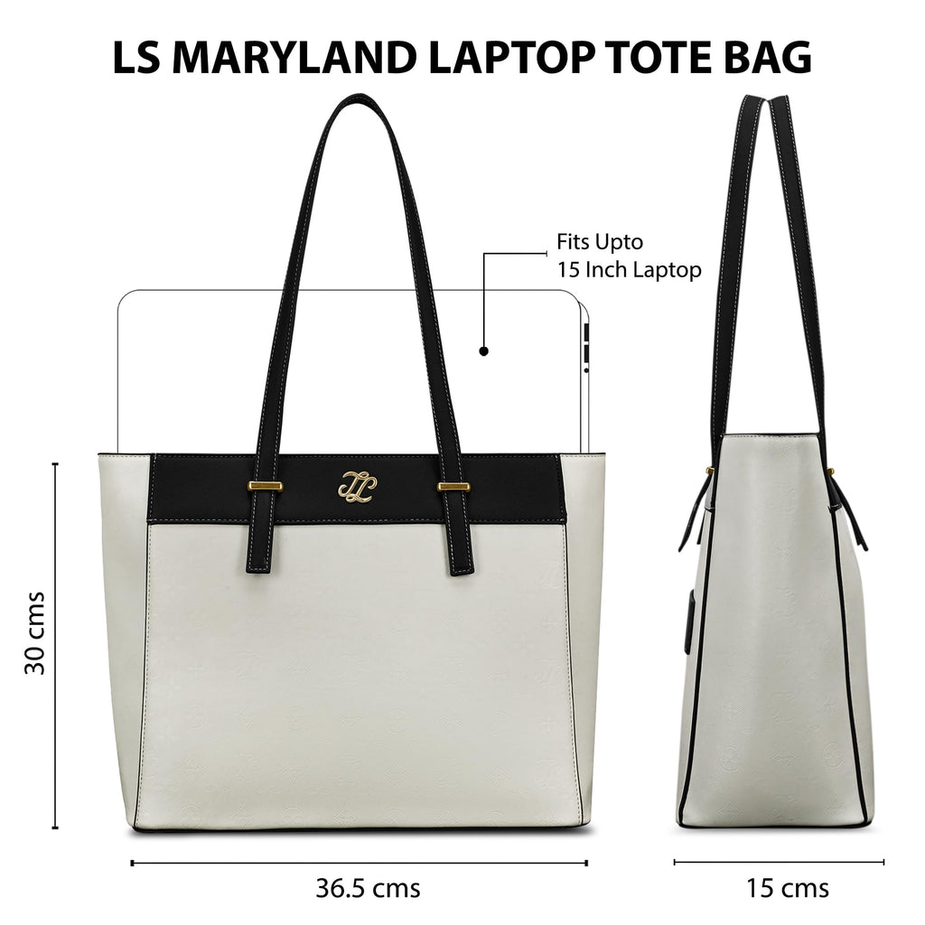 Lavie Signature Women's Maryland Colourblock Tote Laptop Bag | Tote Laptop Bag for Work | Ladies Purse | Stylish Shoulder Bag | Gift for Women
