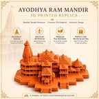 Abhimoments Ayodhya Ram Mandir 3D Printed Replica Model | Detailed Temple Miniature Statue | Premium PLA Architectural Collectible | Home Décor, Desk Display & Spiritual Gift