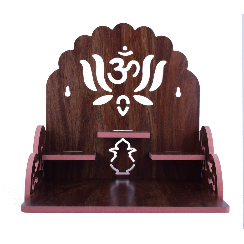 nexat Art Wooden Wall Hanging Temple for Home and Shop,Office and Home showpiece Temple(Size:28 X 26 X 28 inch) (5)