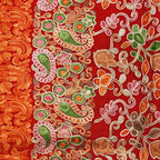 Matelco Women's Red Pashmina Embroidered Women Stole (AD002MJ121RE)